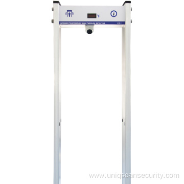 Metal detector with remote infrared temperature scanner